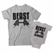 Beast and Beast in Training Matching Dad and Child Shirts - DDS1001-1002