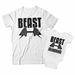 Beast and Beast in Training Matching Dad and Child Shirts - DDS1001-1002